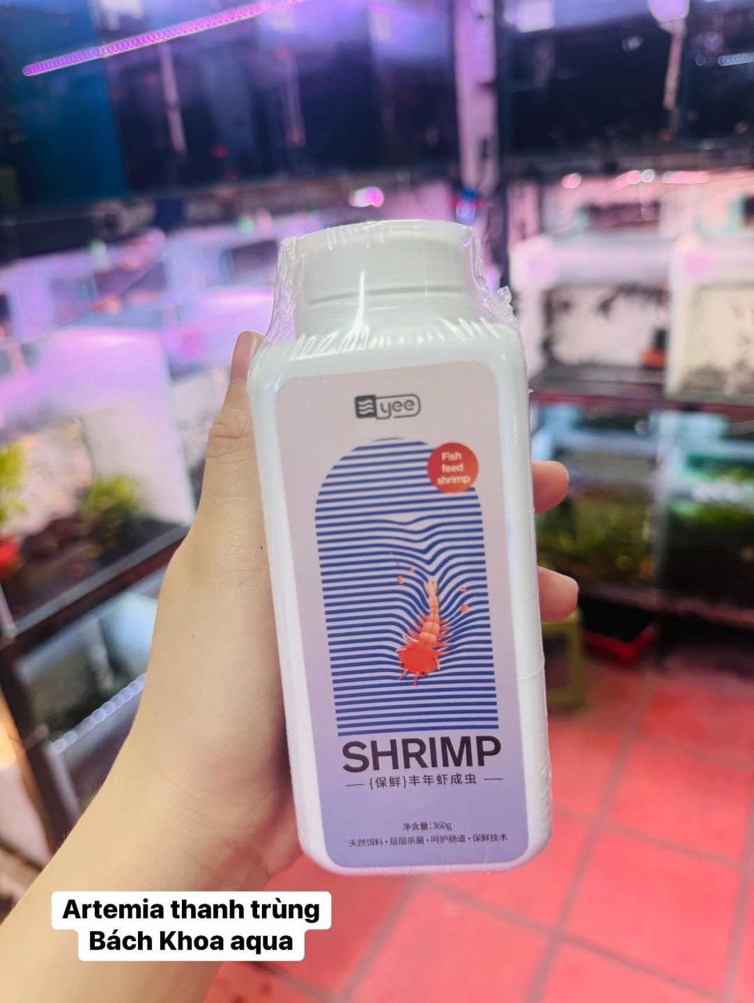 Thức ăn YEE Artemia thanh trùng 360gr